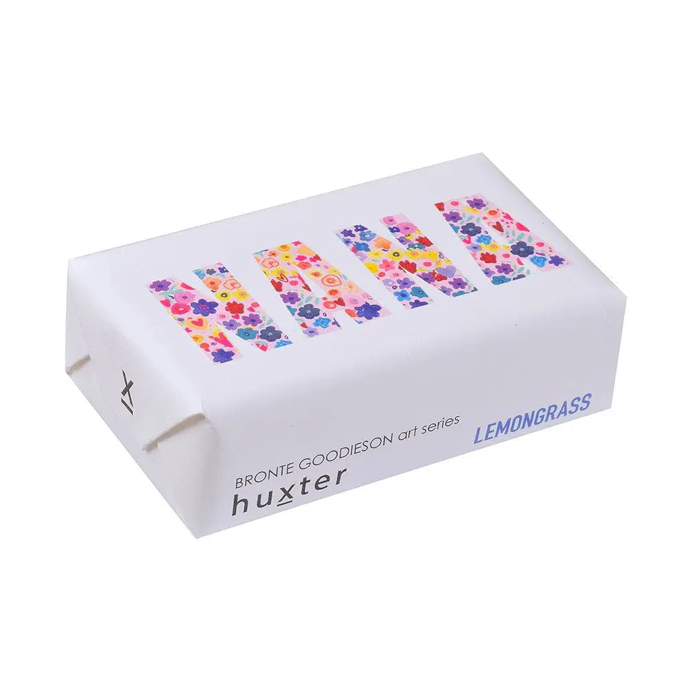 Huxter Soap 'Nana-Floral-Font-Pink' Triple-Milled Soap
