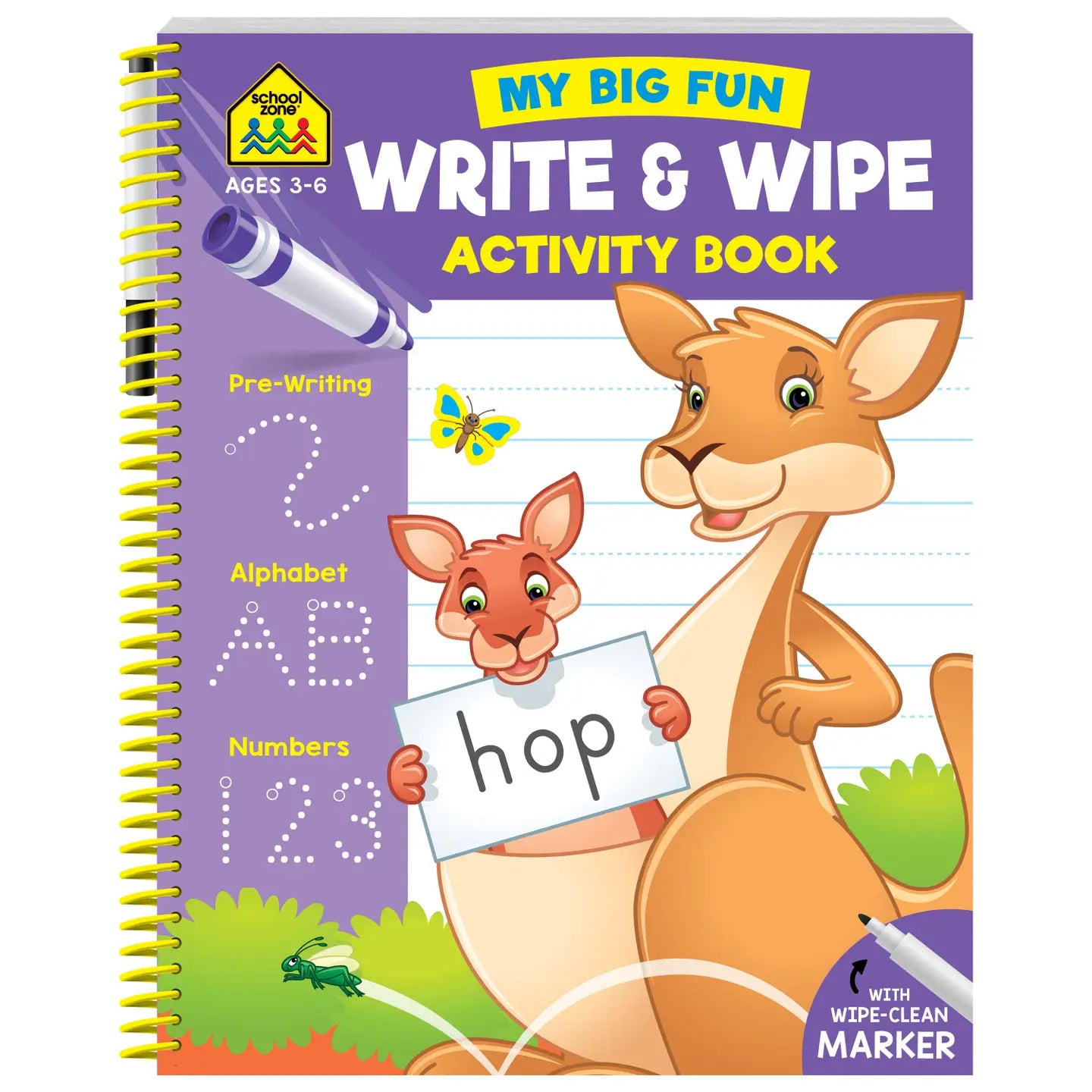 School Zone Write & Wipe 60pp Bind-Up