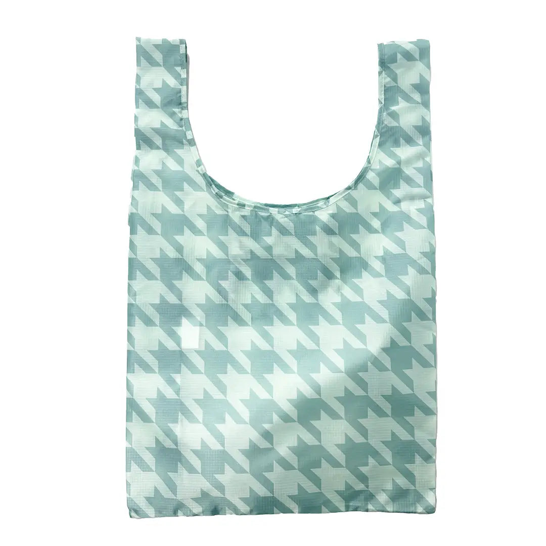 Sage Houndstooth - Shopper Bag