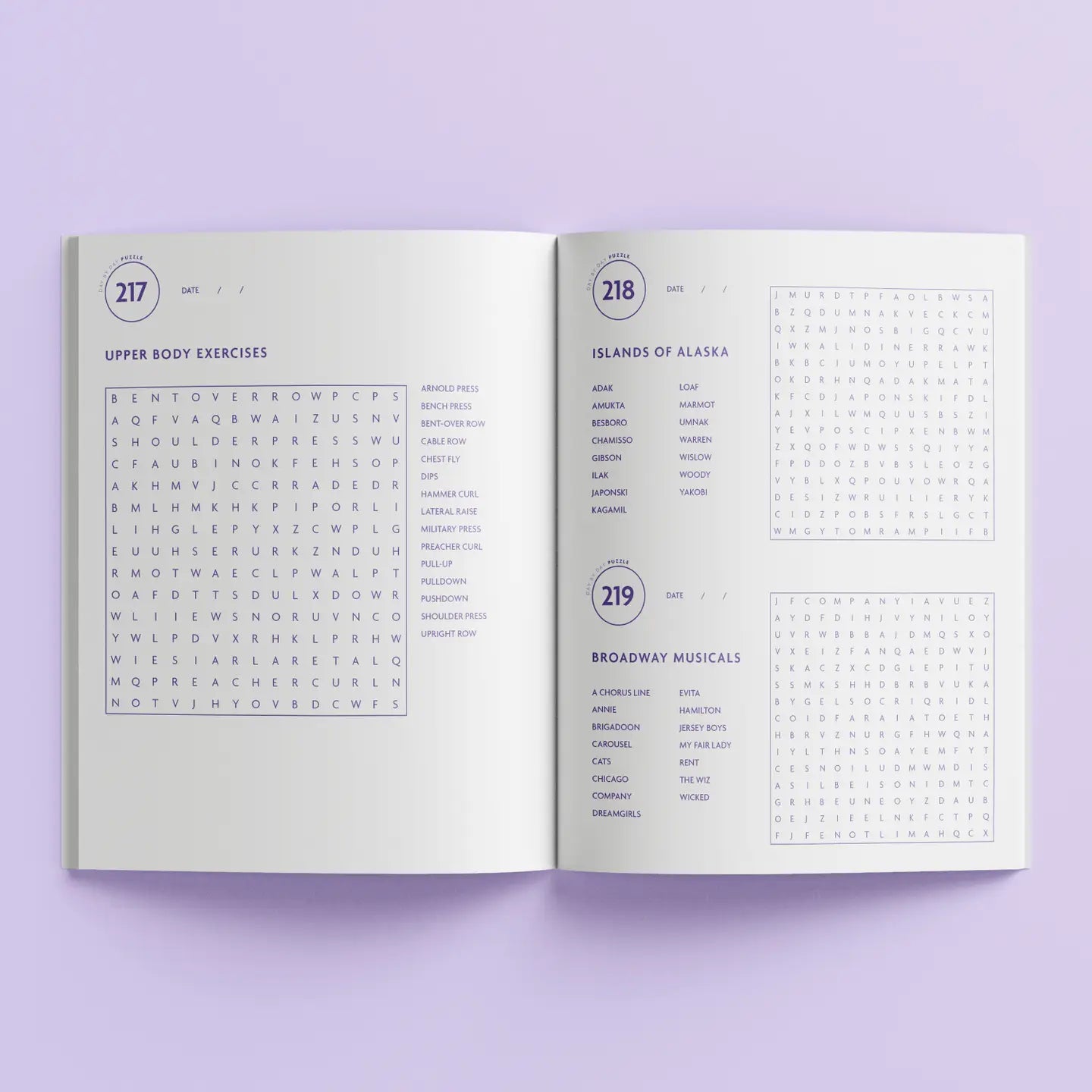 365 Day By Day Puzzles Word Search