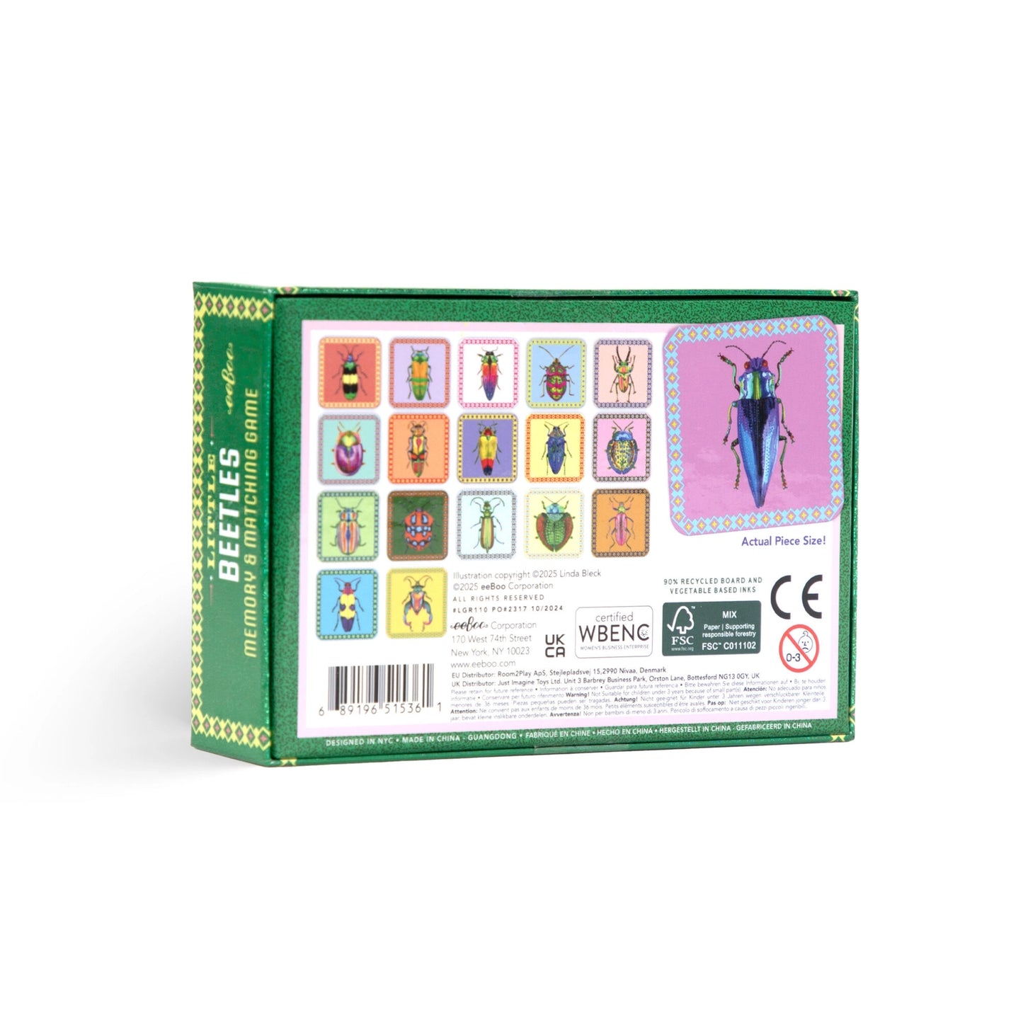 eeBoo Memory Matching Game - Little Beetles