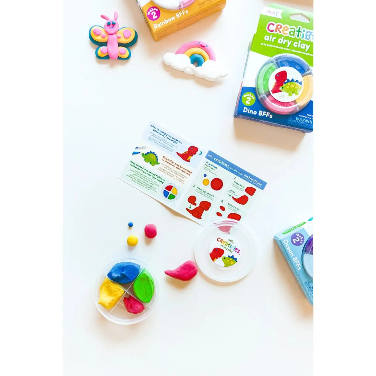 Ooly Creatibles Air Dry Clay Kit - Dino Bbf's