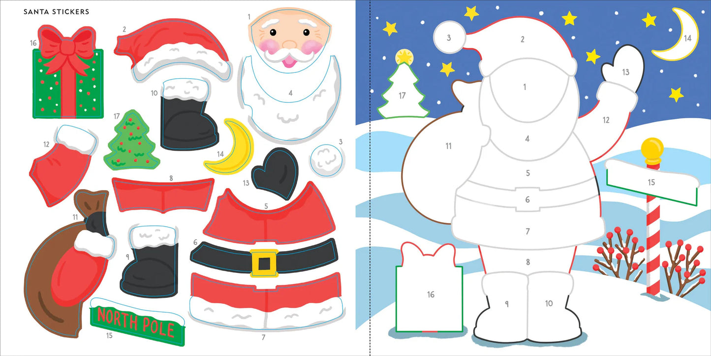 My First Colour-by-Sticker Book - Christmas