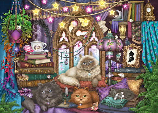 Peter Pauper Cats In the Library 1000 Piece Jigsaw Puzzle