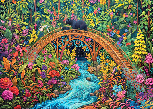 Peter Pauper Bear Bridge 1000 Piece Jigsaw Puzzle