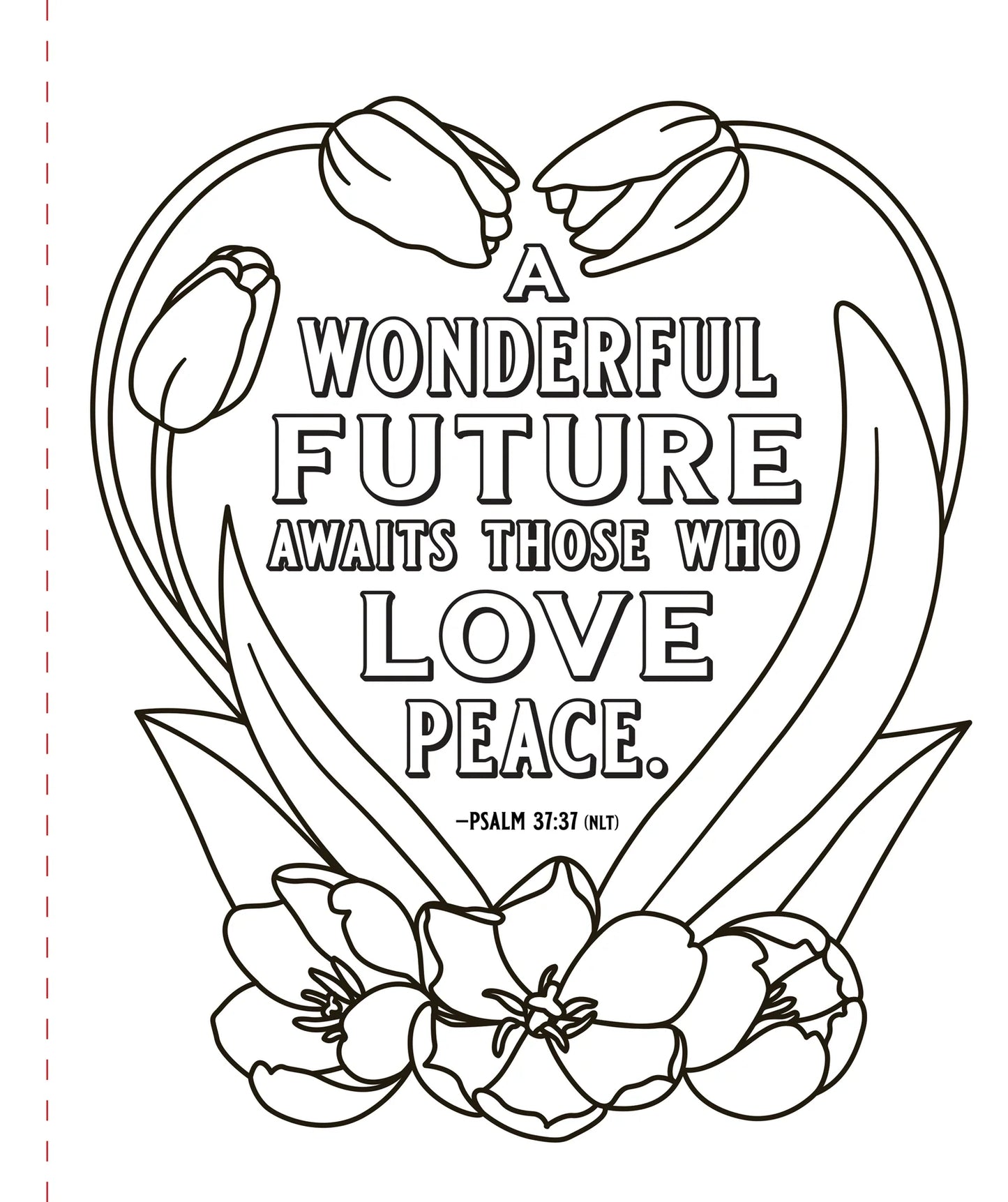 Psalms Large Print Coloring Book - Psalms