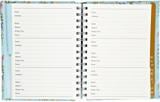 Blooms & Butterflies Large Address Book