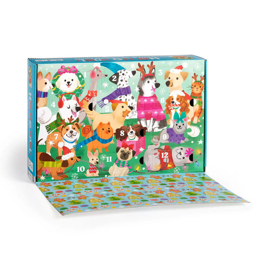 Mudpuppy Advent Calendar Mini Puzzles - Ho Ho Howl