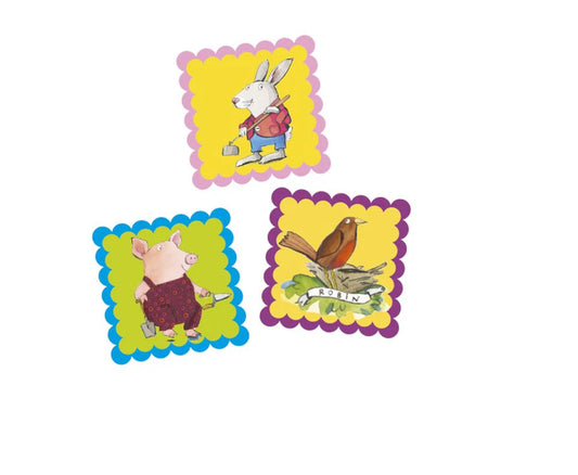 eeBoo Square Memory Game - Garden
