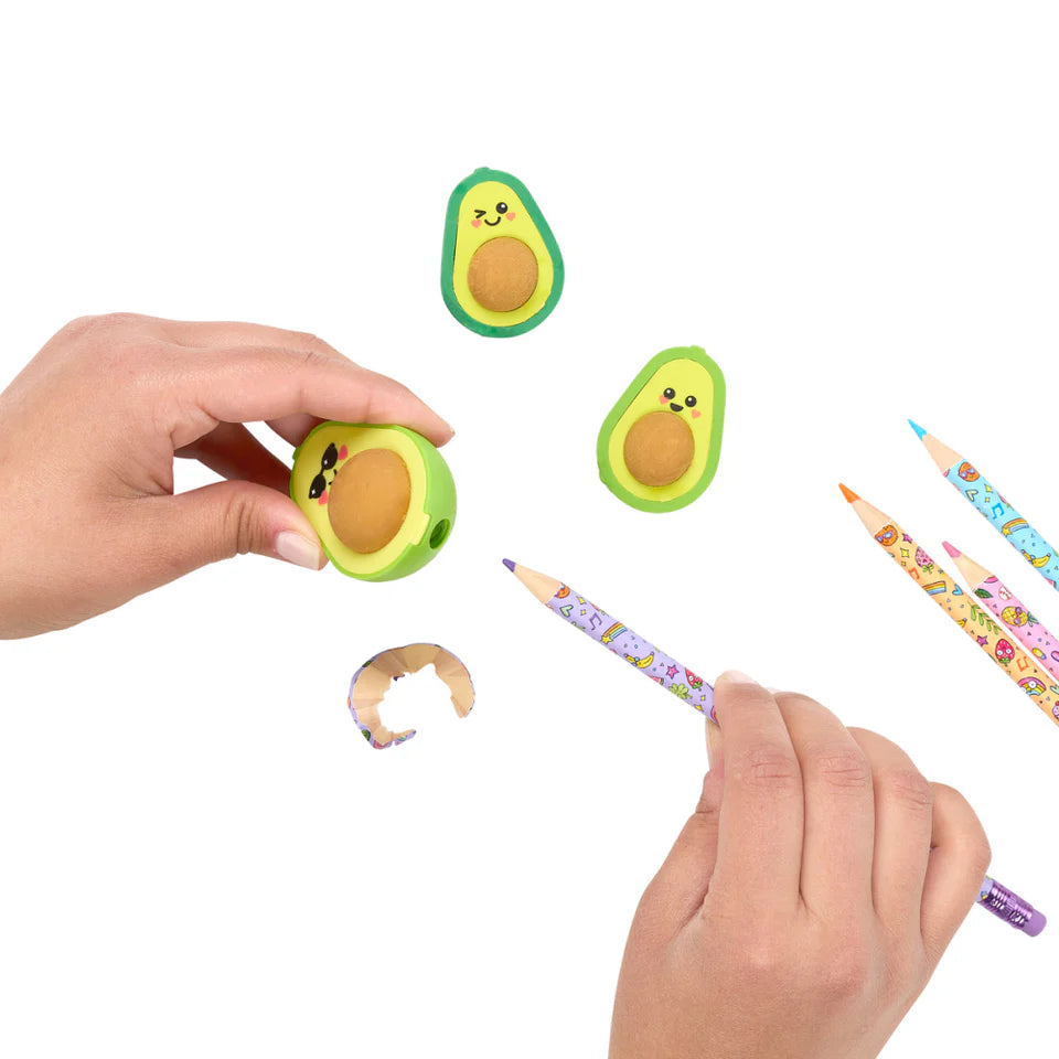 Ooly Avocado Love Eraser + Sharpener Set