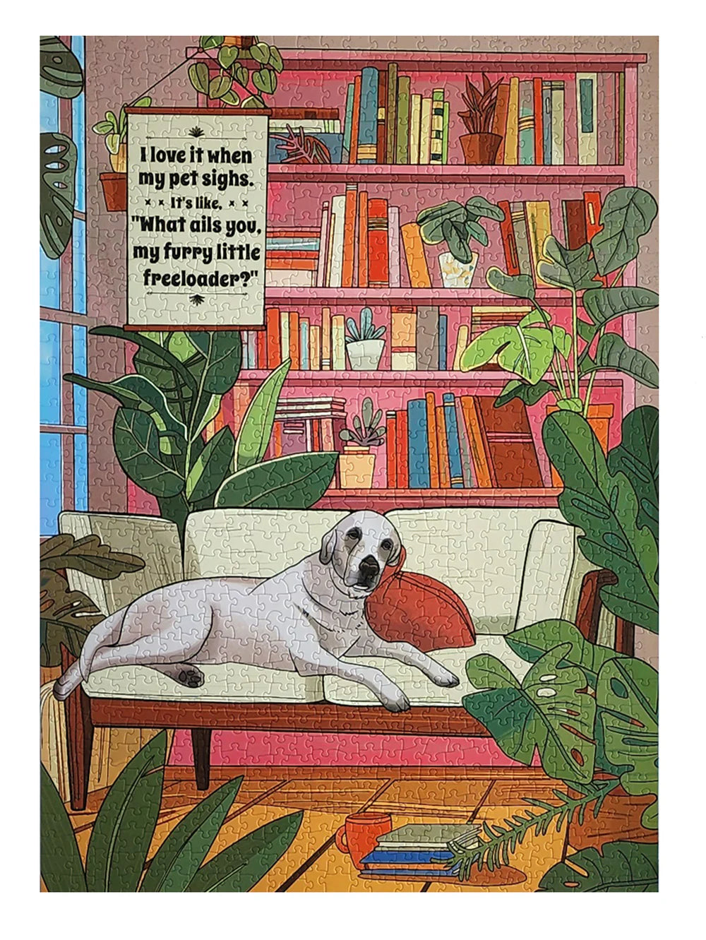 Ellembee Gift Love It When My Pet Sighs | Furry Little Freeloader 1000pc