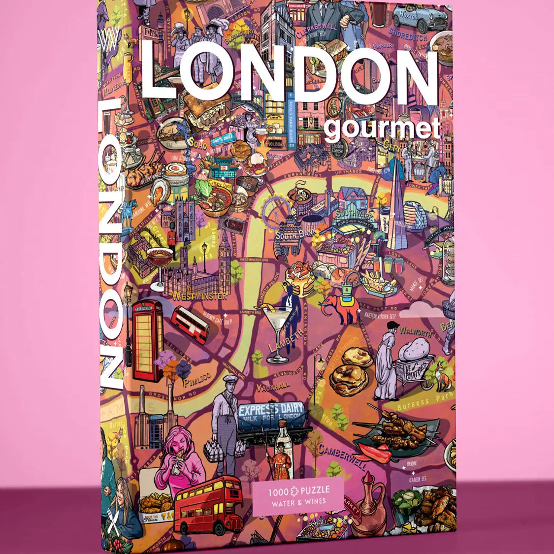 Water & Wines Gourmet Puzzle - London 1000pc