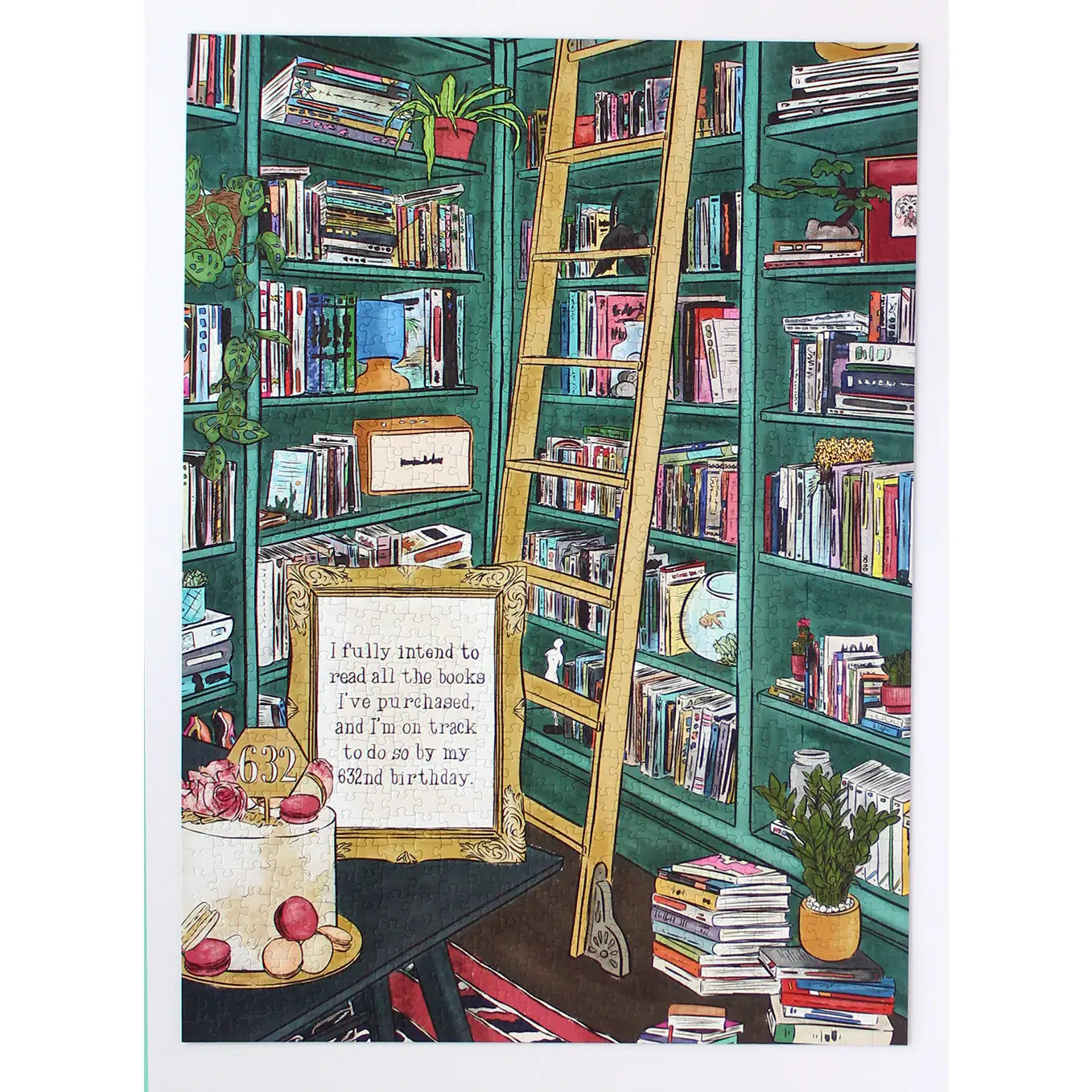 Ellembee Gift I Fully Intend To Read All the Books I've Purchased Puzzles 1000pc