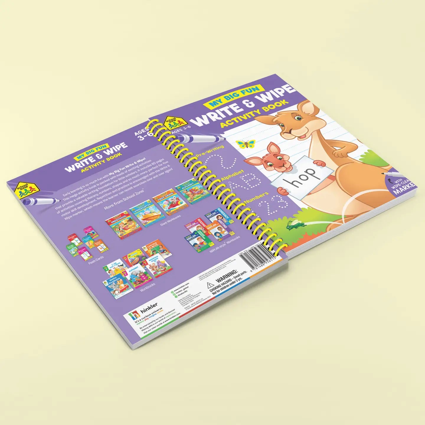 School Zone Write & Wipe 60pp Bind-Up