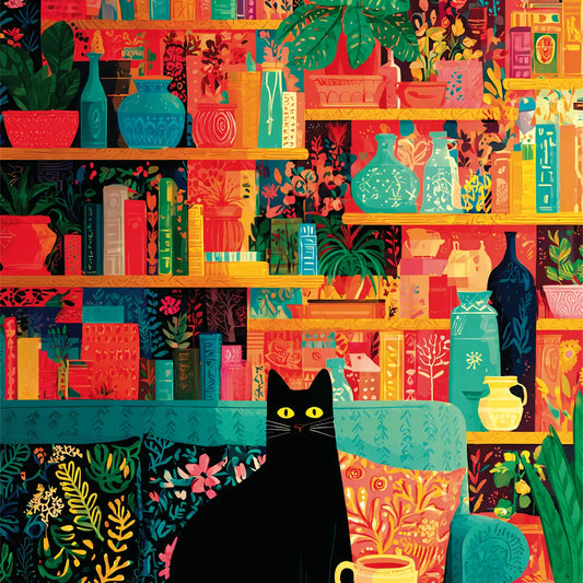 Final Piece Puzzles No. 12 - Coffee Cat Library