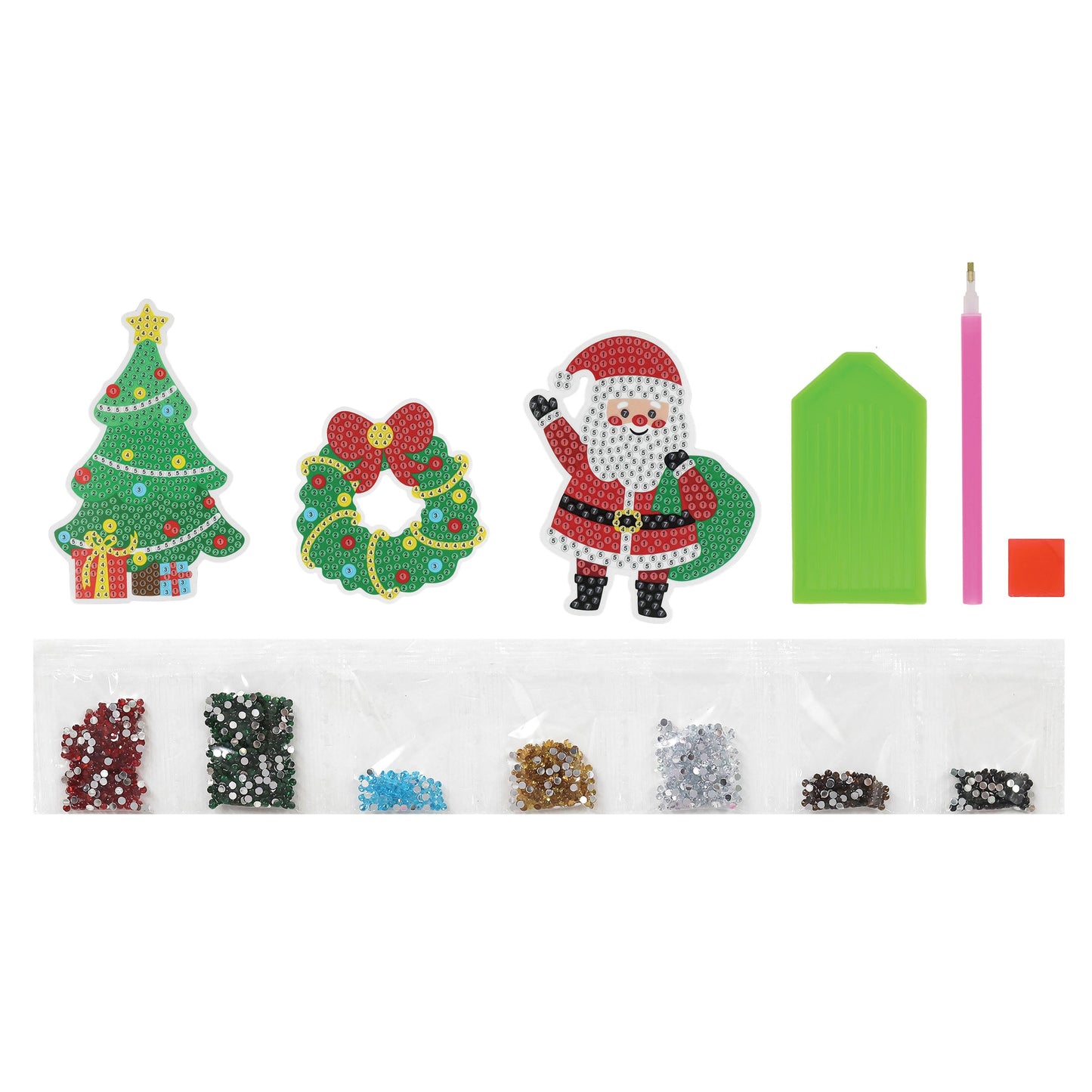 Festive Diamond Art 3pc Kit - Assorted Designs!