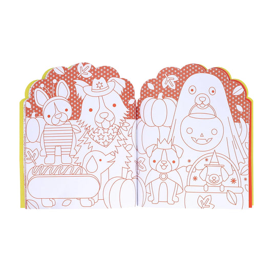 Petit Collage Colouring Book with Sticker - Dogs