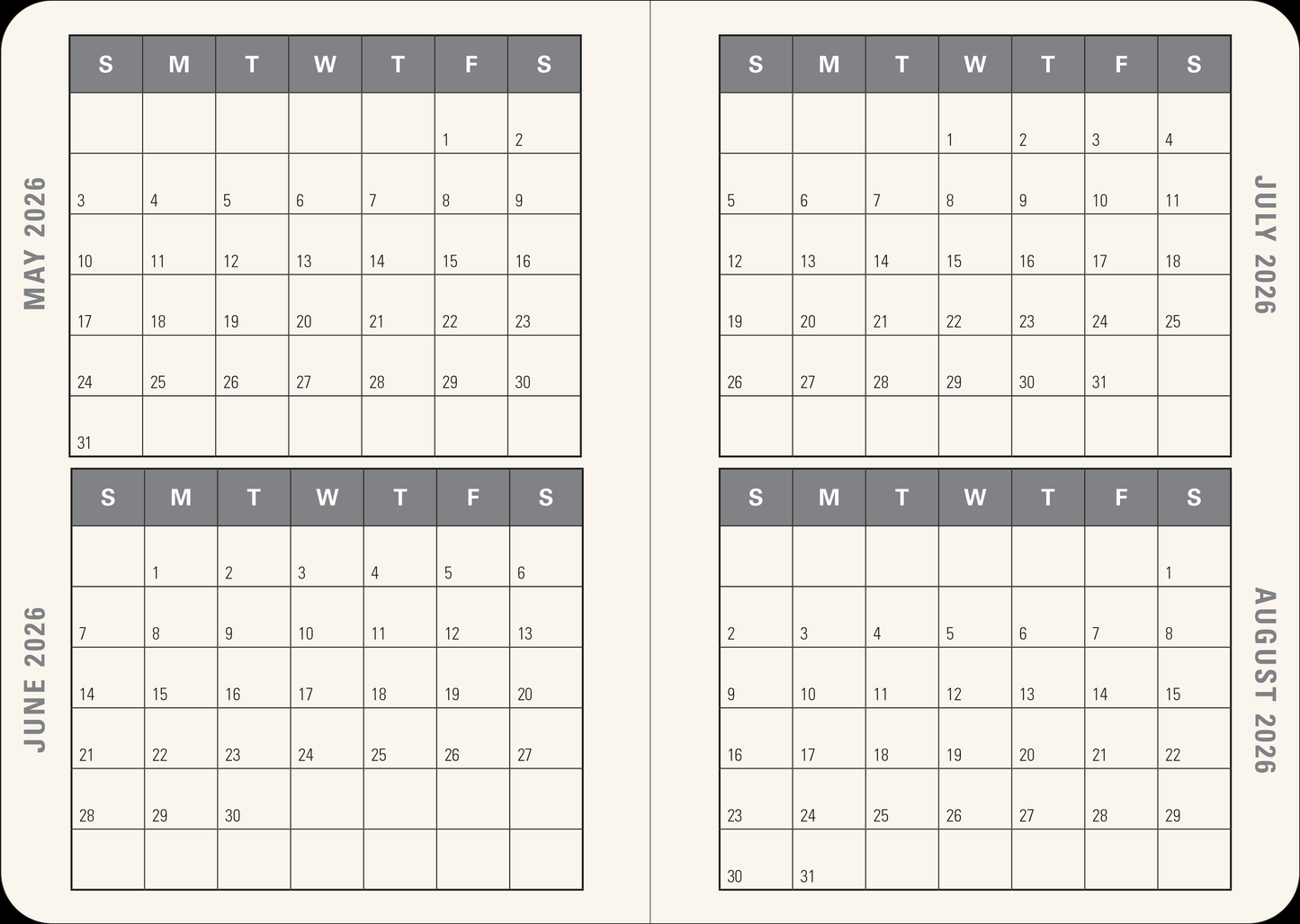 2026 Smarty Cats Weekly Planner