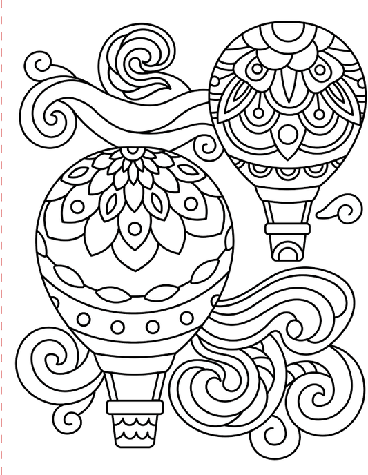 Stress-Relief Large Print Coloring Book)