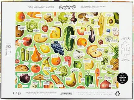 Brass Monkey : Googly Food 1000 Piece Puzzle