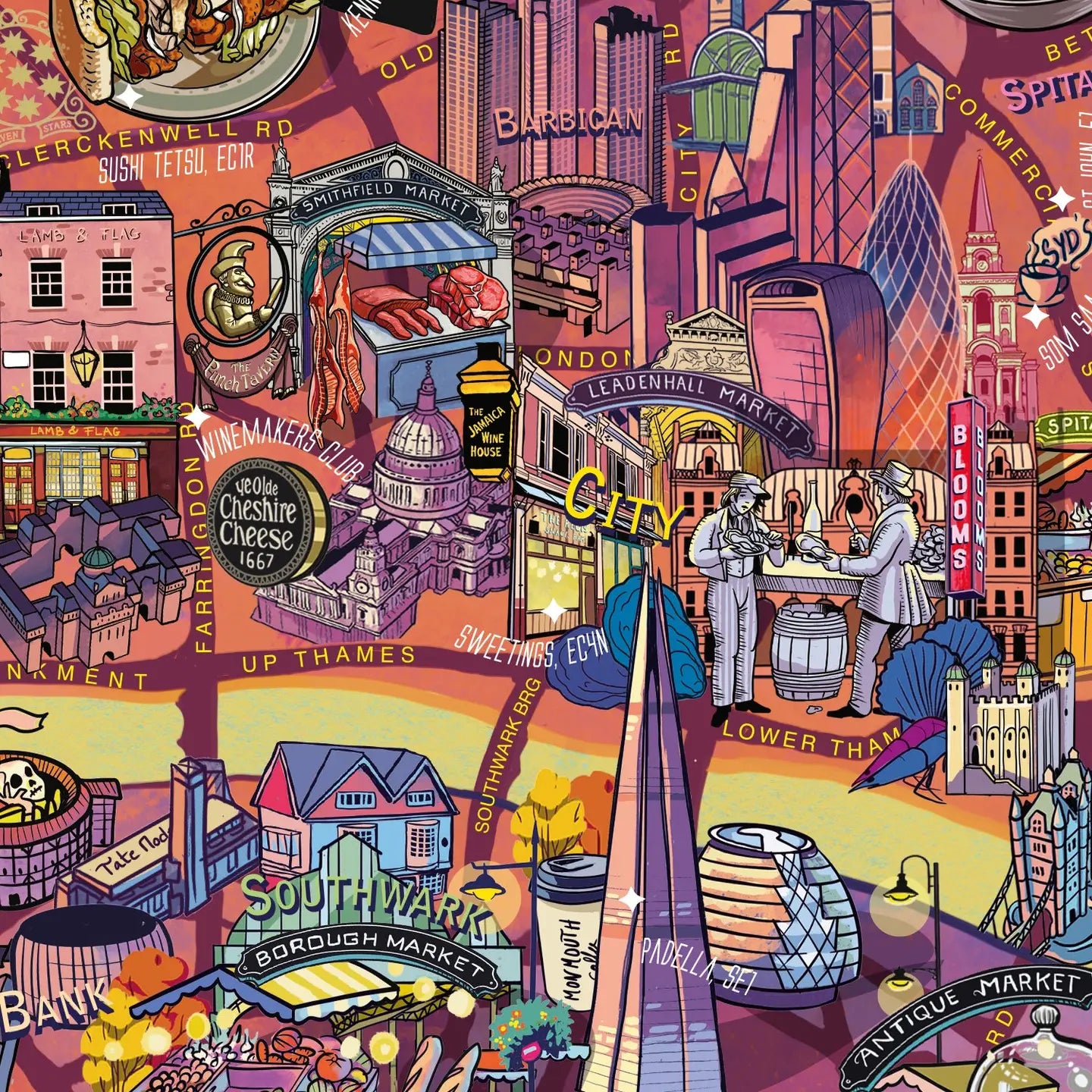 Water & Wines Gourmet Puzzle - London 1000pc