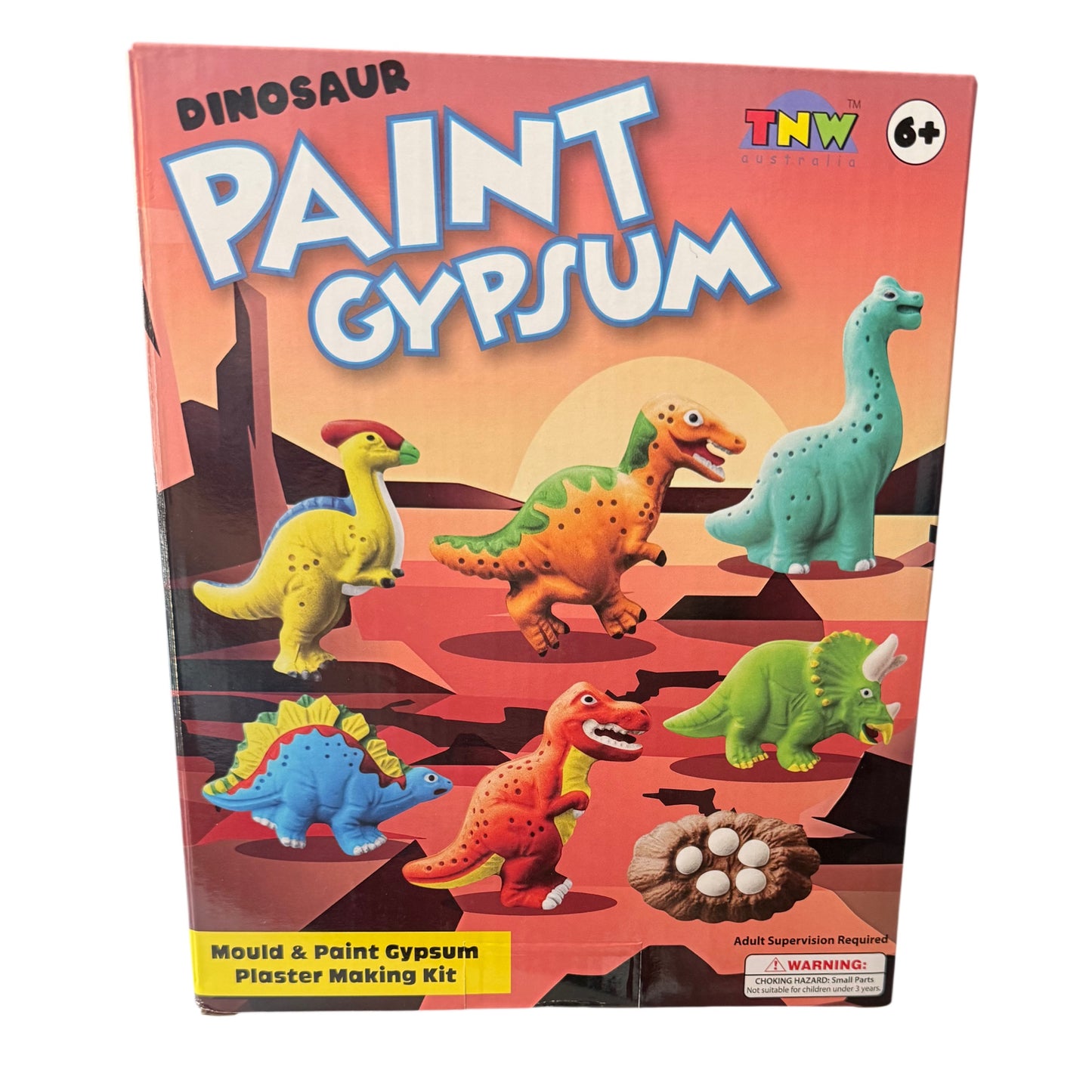 Mould & Paint Gypsum Plaster Kit - Cartoon Dinos