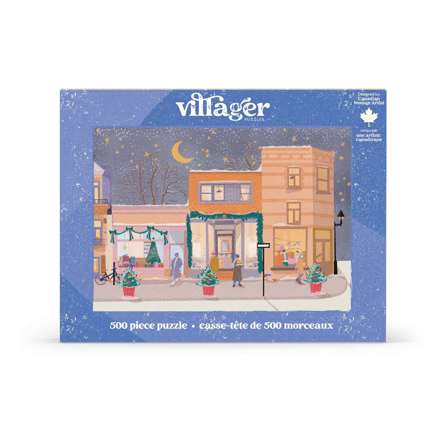 Villager Holiday Streets | 500-Piece Puzzle