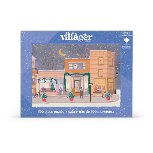Villager Holiday Streets | 500-Piece Puzzle