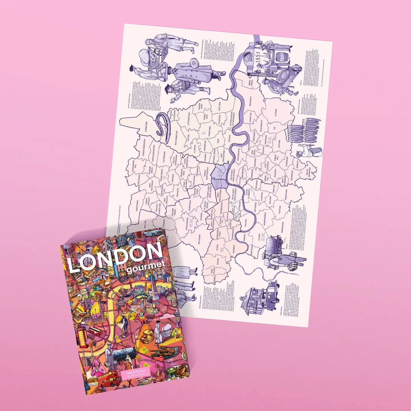 Water & Wines Gourmet Puzzle - London 1000pc