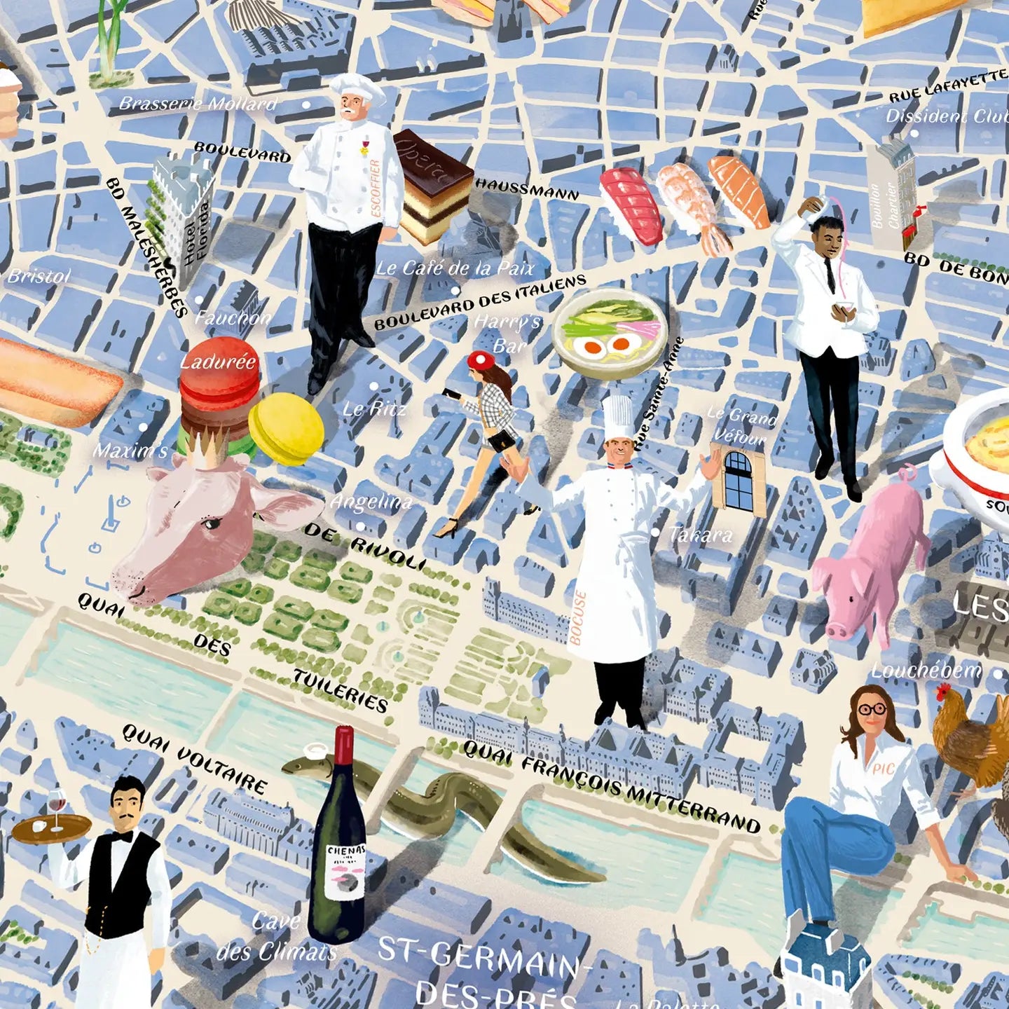 Water & Wines Gourmet Puzzle - Paris 1000pc