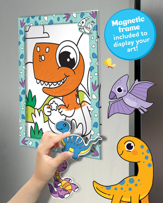 Dinosaurs Colour-Me Magnets