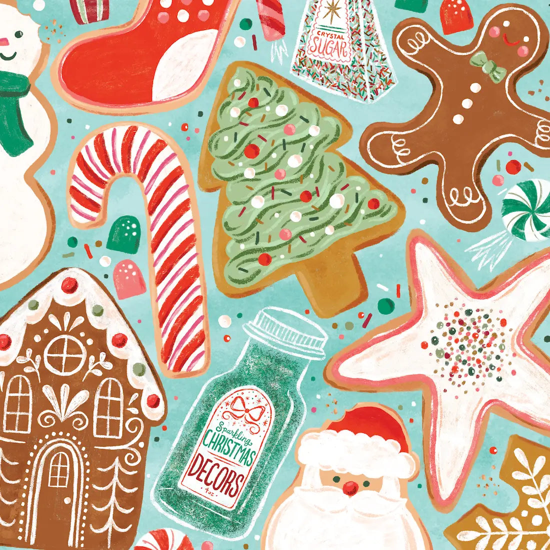 Puzzlefolk Christmas Cookies 500 Piece Puzzle