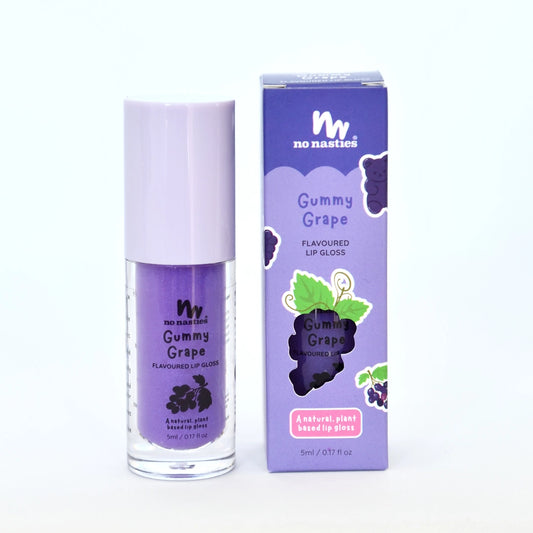 No Nasties Natural Kids Lip Gloss Wands - Gummy Grape