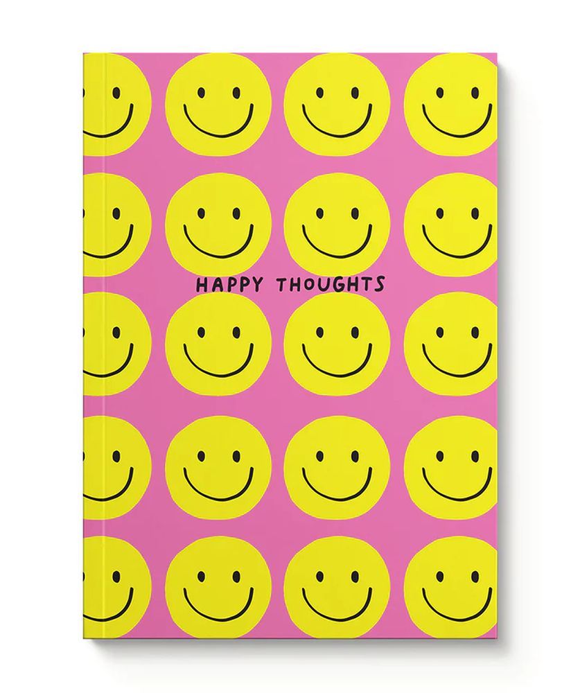 A5 Soft Cover Notebook-Happy Thoughts