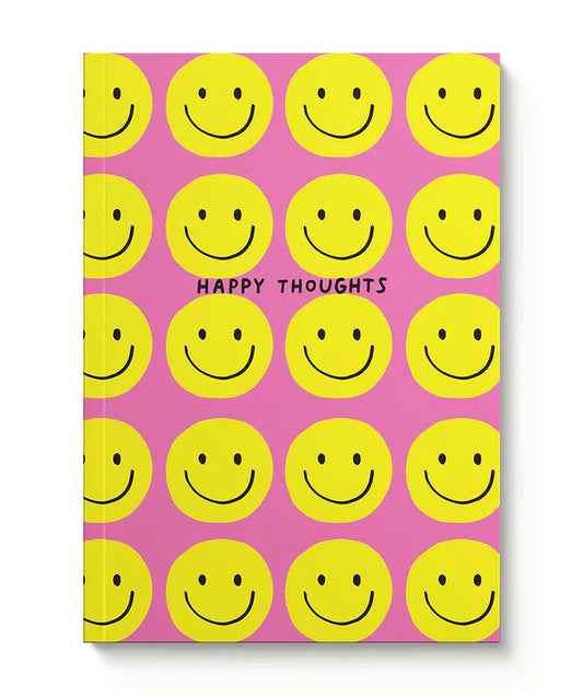 A5 Soft Cover Notebook-Happy Thoughts