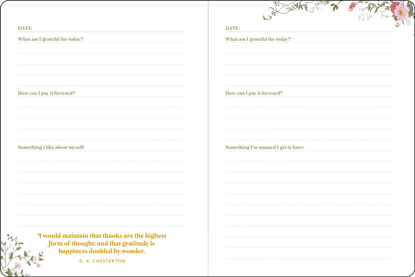 Give Thanks: A Journal for a Happy Heart