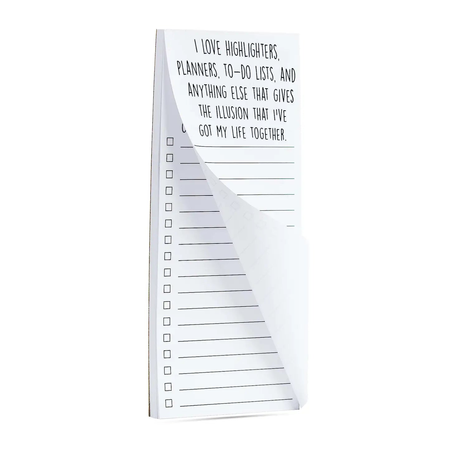 I Love Highlighters and Planner Funny Printed To Do List Pad