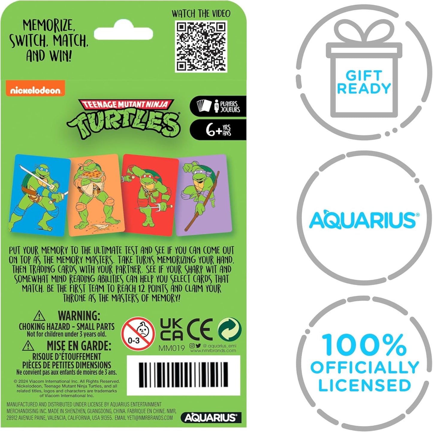 TMNT Memory Master Card Game