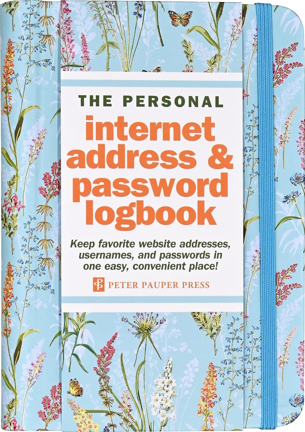 Blooms & Butterflies Internet Address & Password Logbook