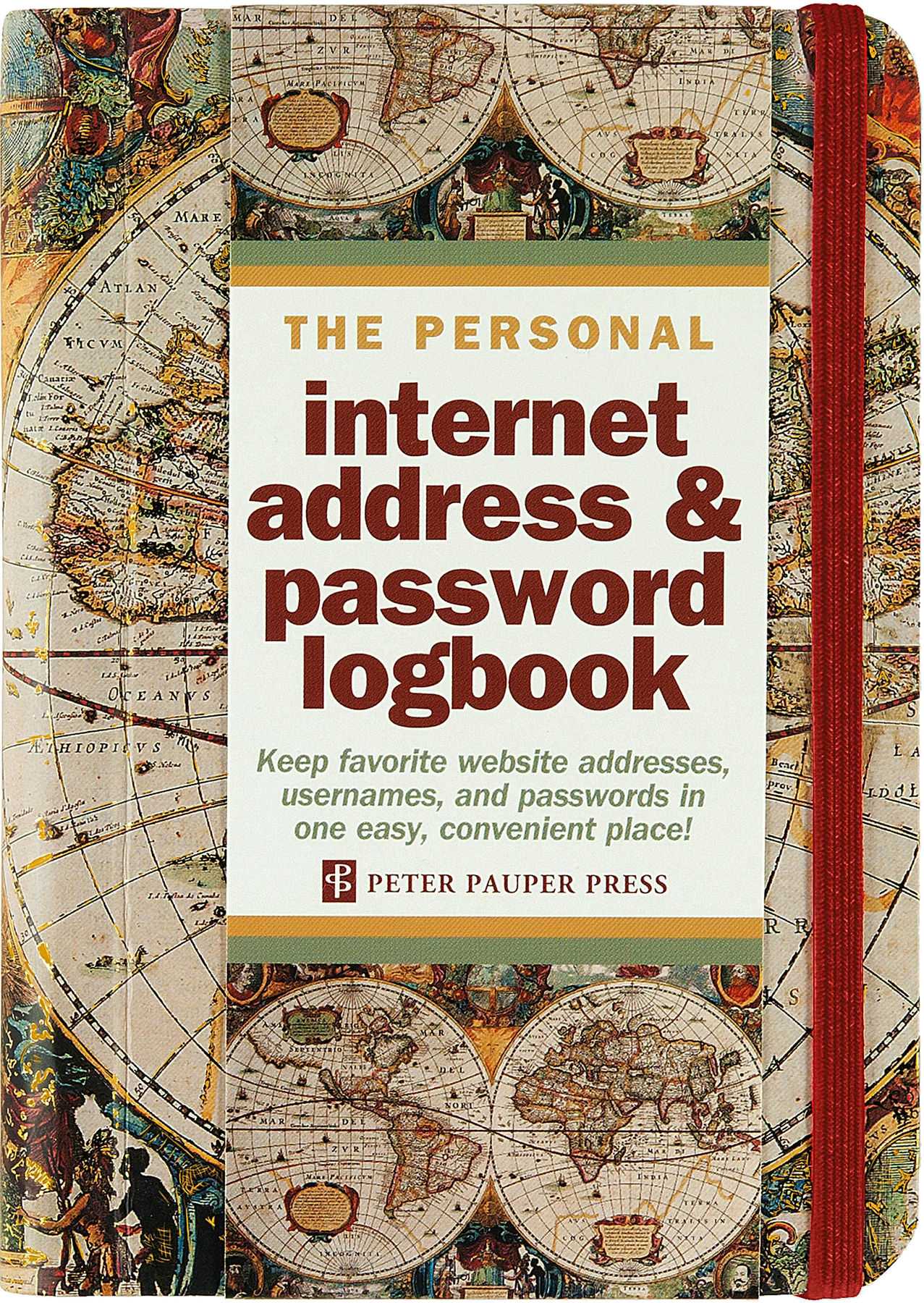 Old World Internet Address & Password Logbook