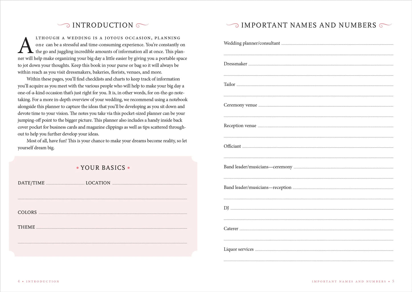 The Wedding Planner Checklist (Black)
