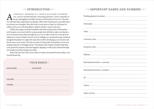 The Wedding Planner Checklist (Black)