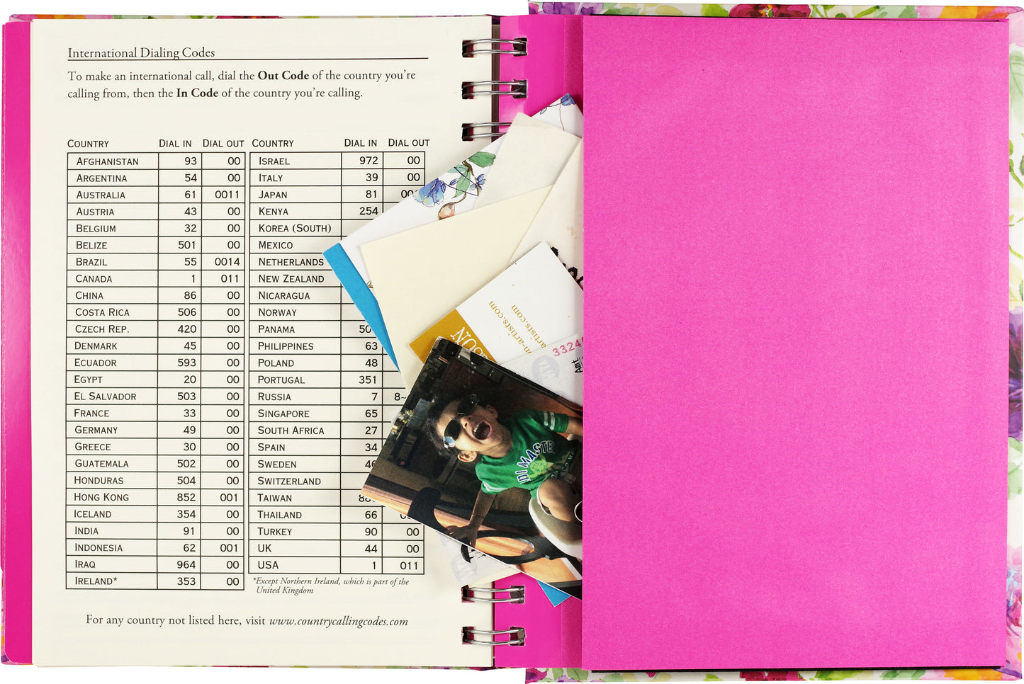 Peony Garden Large Address Book