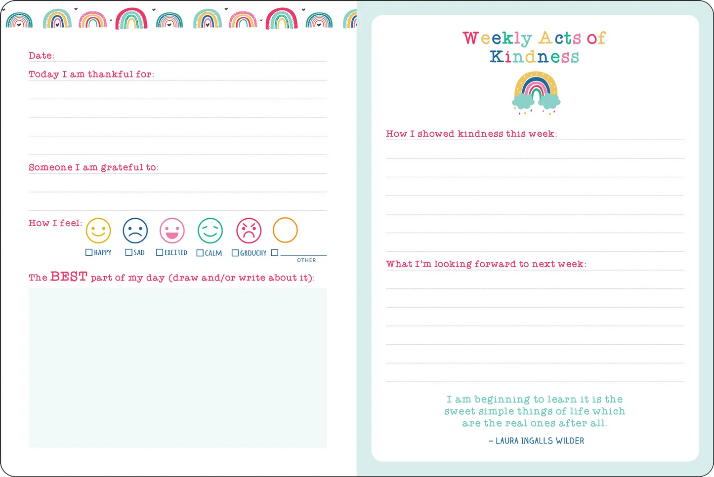 Kids’ Daily Gratitude Journal