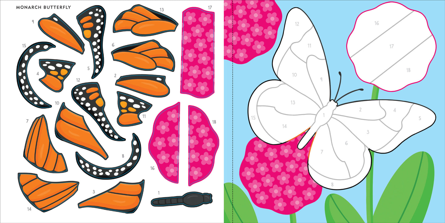 Color-By-Sticker Book - Butterflies & Bugs