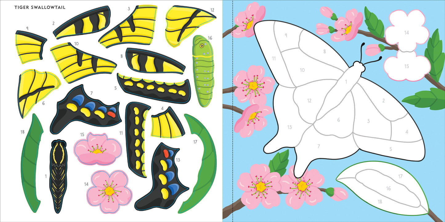 Color-By-Sticker Book - Butterflies & Bugs