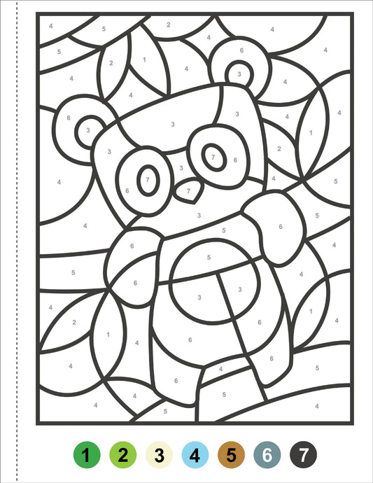 My First Color-by-Number! Animals