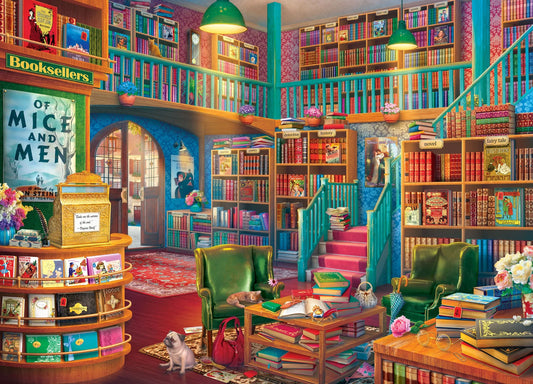 Peter Pauper The Wonderful Bookshop 500-Piece Jigsaw Puzzle