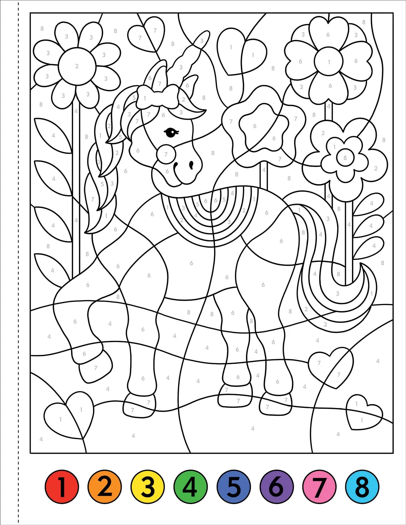 My First Color-By-Number! Unicorn and Friends
