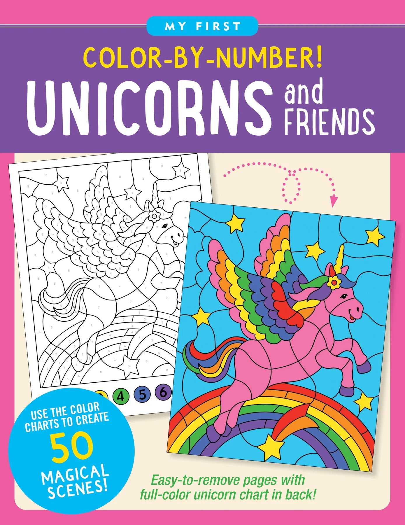 My First Color-By-Number! Unicorn and Friends